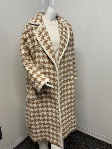 EDWARD ACHOUR PARIS HOUNDSTOOTH COAT